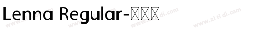 Lenna Regular字体转换